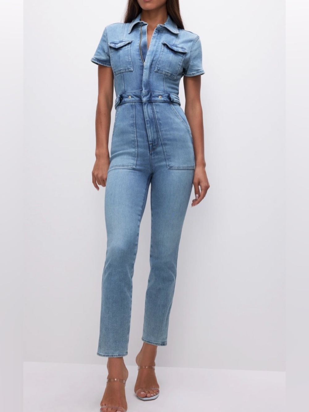 Good American Fit for Success Jumpsuit Blue274 Size 3X